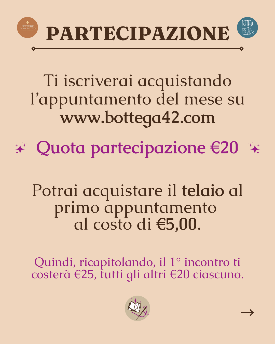 Club del libro e del ricamo (16+), Nate dalla Tempesta, 22 Maggio 2026