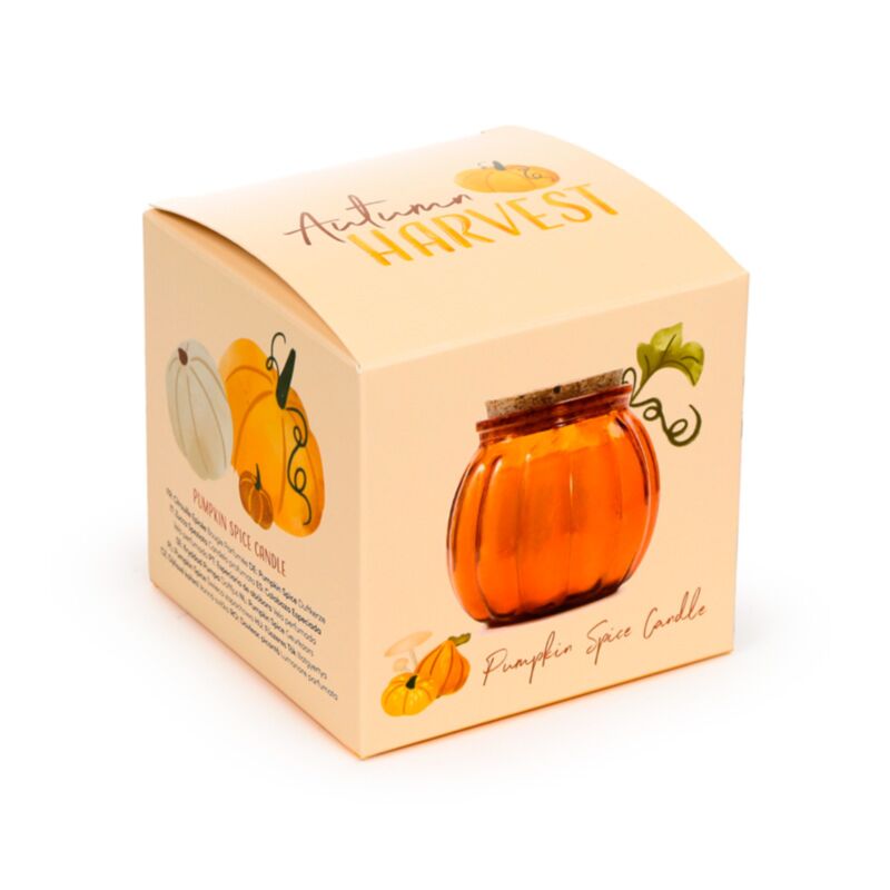 Candela Pumpkin Spice a forma di zucca