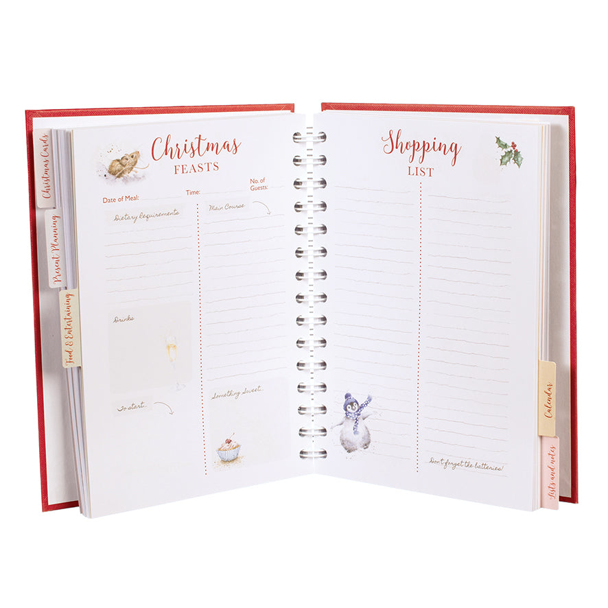 Planner di Natale, Christmas Planner Wrendale Designs, copertina rigida, illustrato