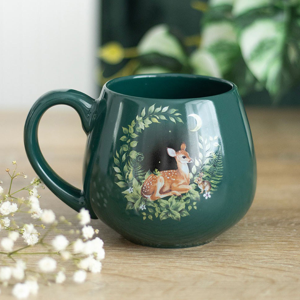 Tazza mug "Cerbiatto" verde bosco