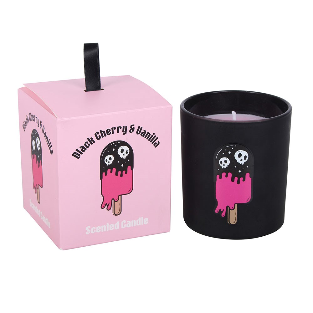 Candele profumate gotiche Summerween, Black Cherry and Vanilla Coconut and Coffins