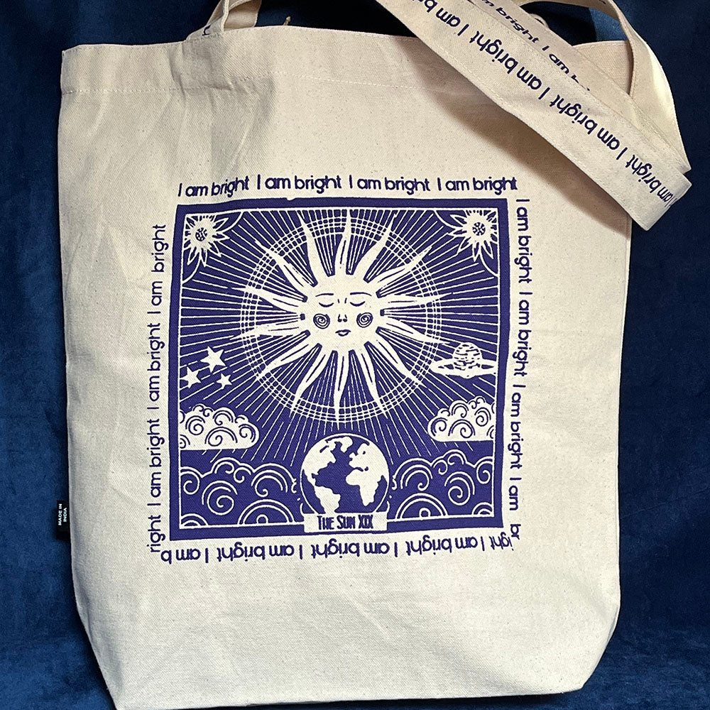 Borsa Tote Bag Tarocchi e frasi motivazionali