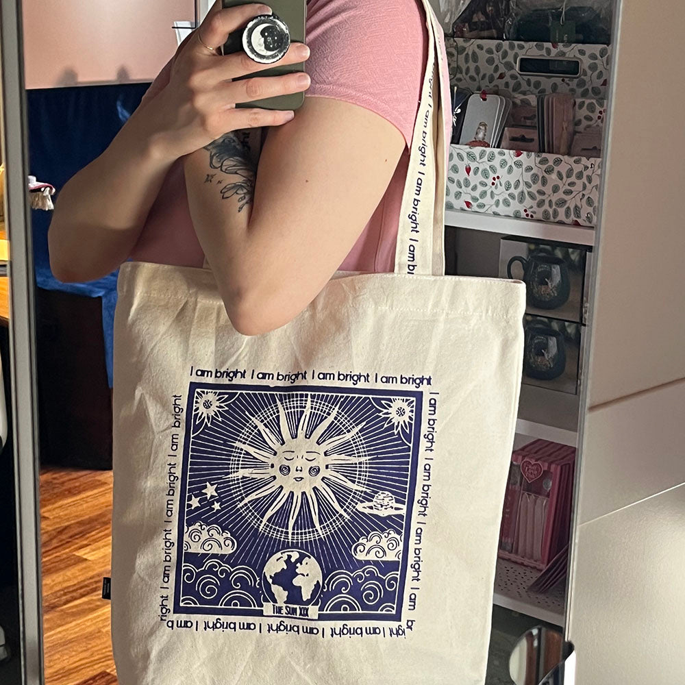 Borsa Tote Bag Tarocchi e frasi motivazionali