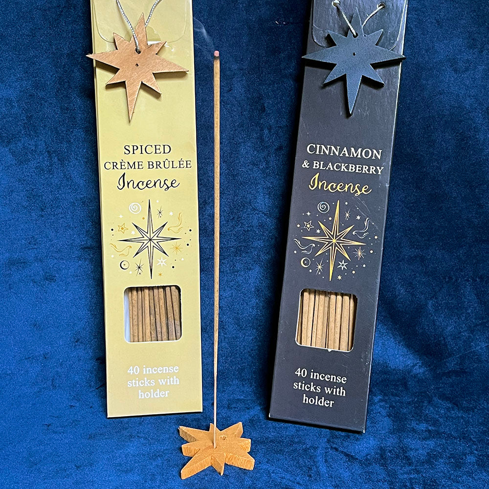 Set regalo incensi "Starry Night" + porta incenso, due fragranze