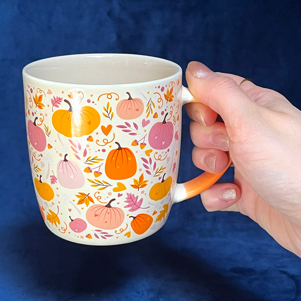 Tazza "Summer Pumpkin" zucca estiva, summerween, colori pastello, autunno