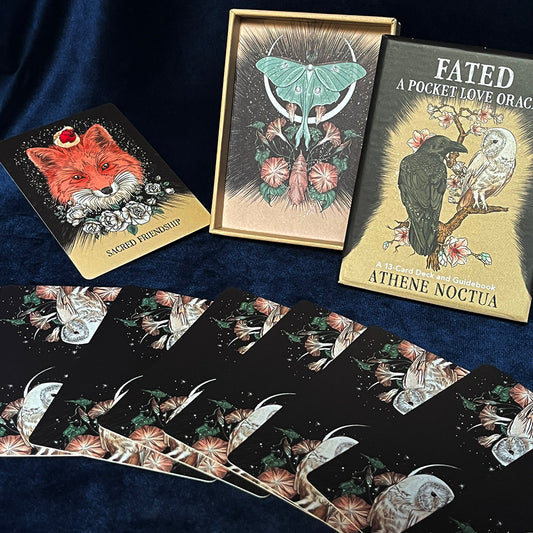 Oracolo tascabile "Fated-Love Oracle", 13 carte witchy per divinazione