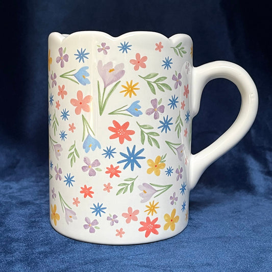 Tazza "Spring", mug stampa floreale cottagecore, colori pastello