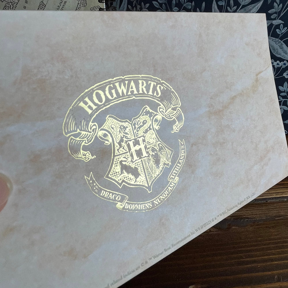 Set Penna a forma di piuma e carta da lettere Harry Potter