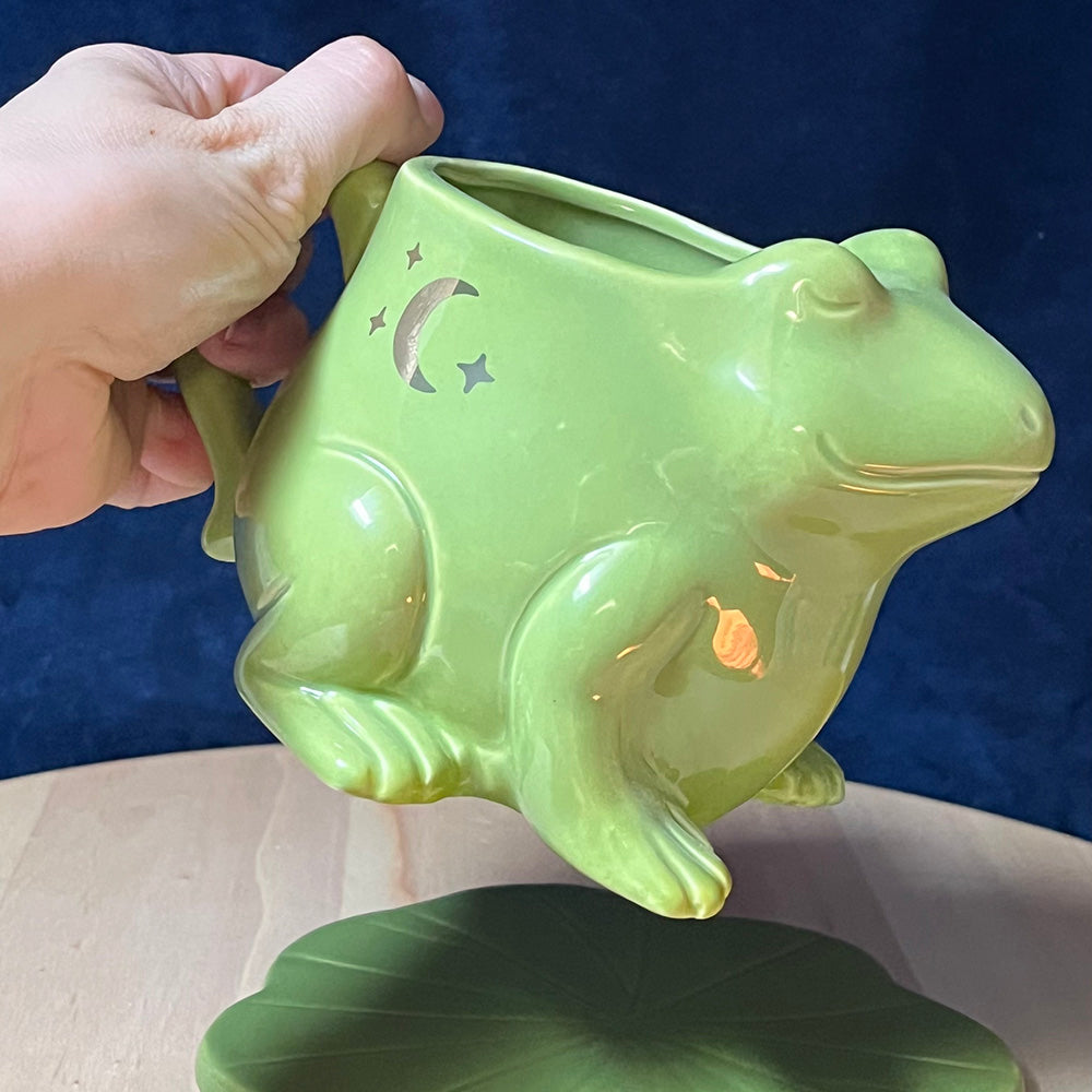 Tazza e piattino "Luna Frog"