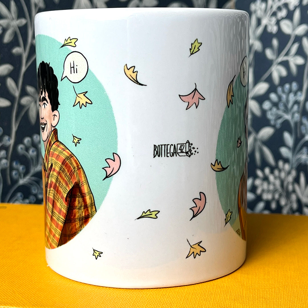 Tazza mug illustrata Nick & Charlie, Heartstopper, lgbtqia, pride