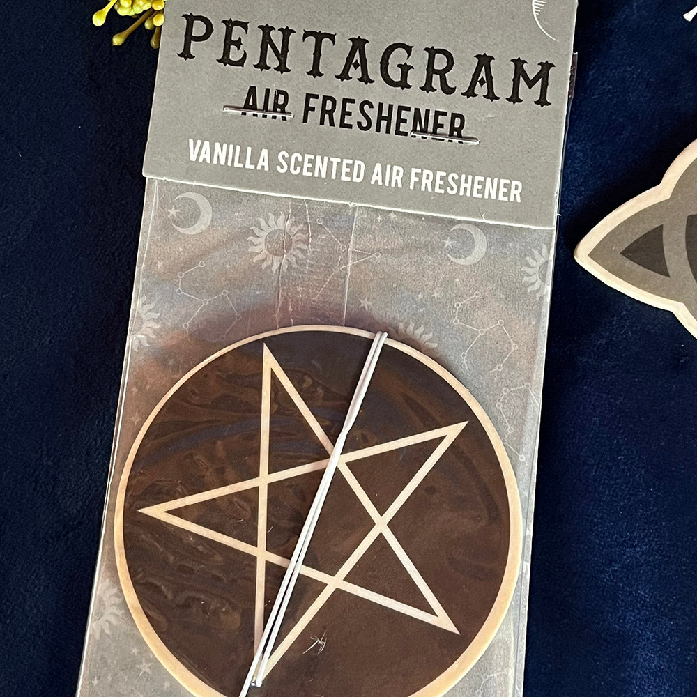 Profumo per auto witchy, pentacolo, strega, luna, triquetra