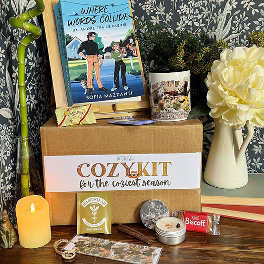 Cozy Kit, bundle box tazza, libro, candela - coccole autunnali