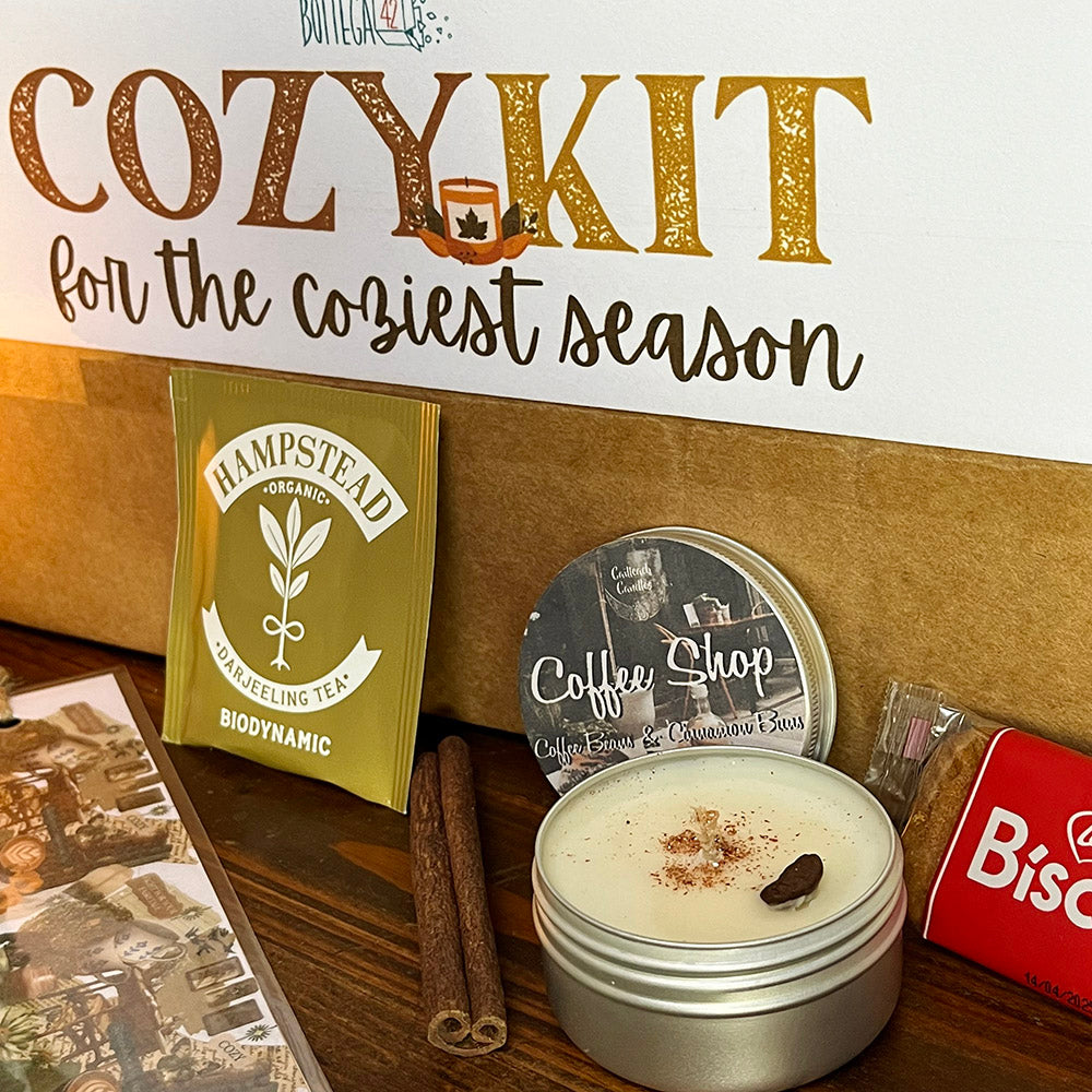 Cozy Kit, bundle box tazza, libro, candela - coccole autunnali