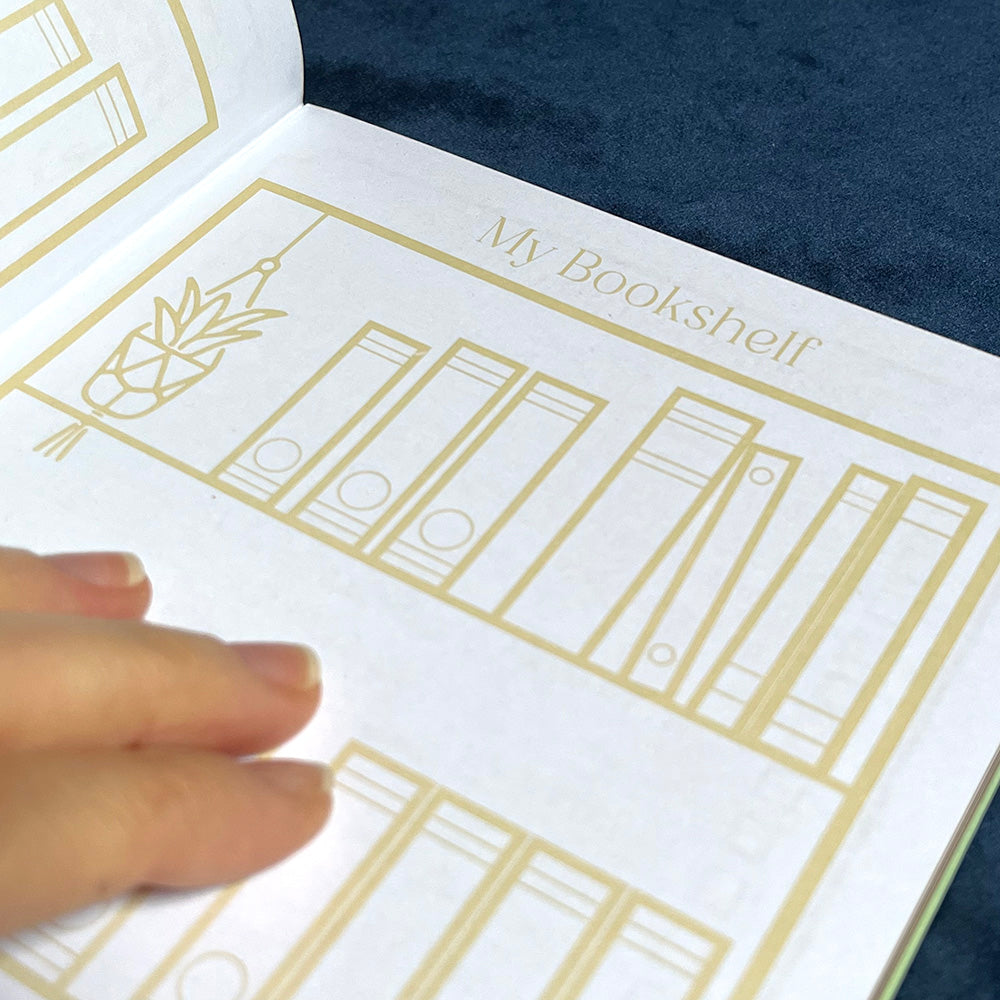 Reading Journal "Enchanted Library", tracker diario lettura, libri, booklover