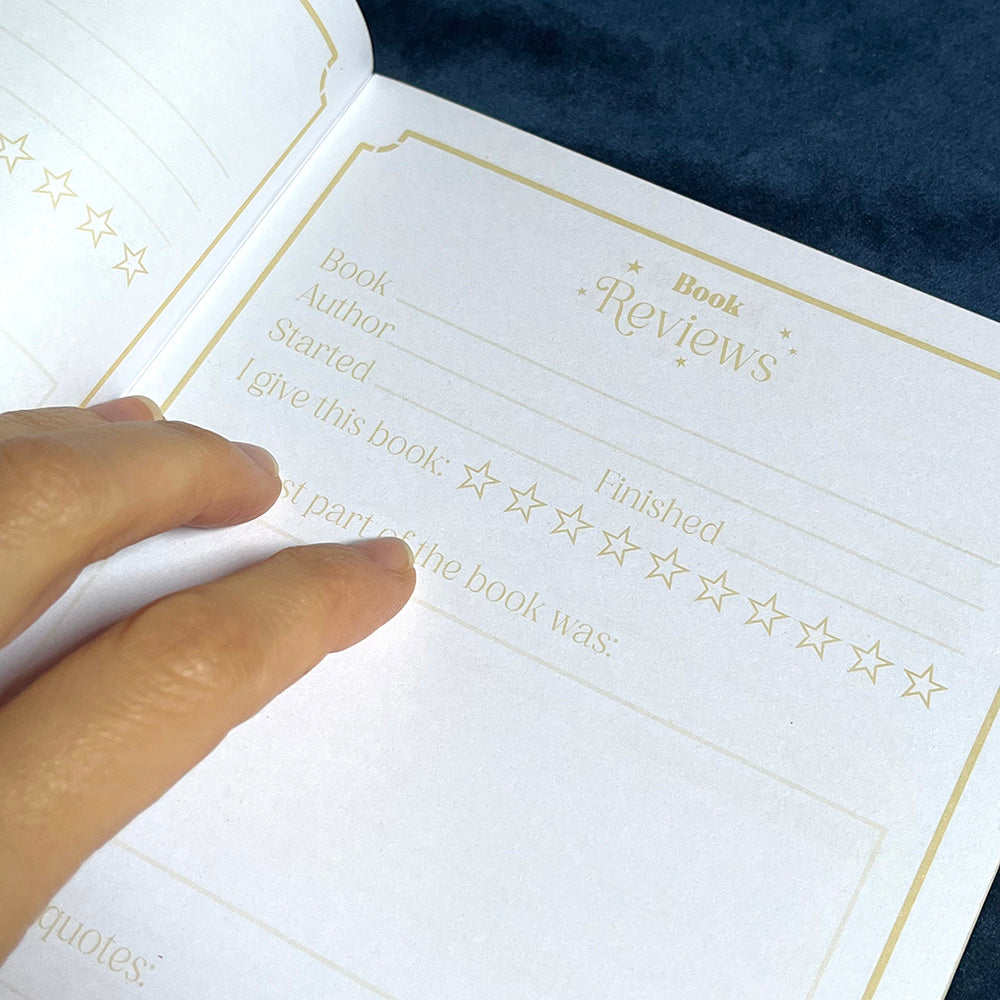 Reading Journal "Enchanted Library", tracker diario lettura, libri, booklover