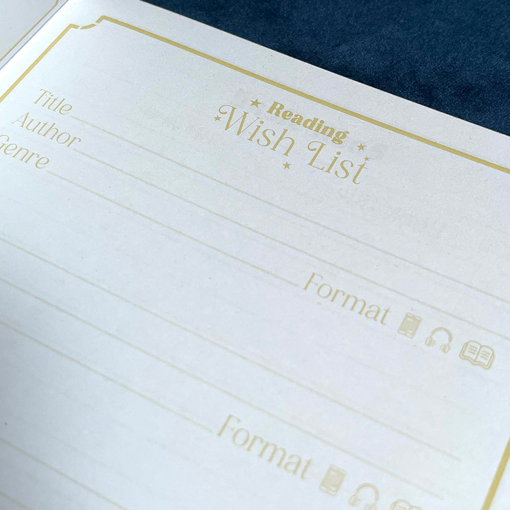 Reading Journal "Enchanted Library", tracker diario lettura, libri, booklover