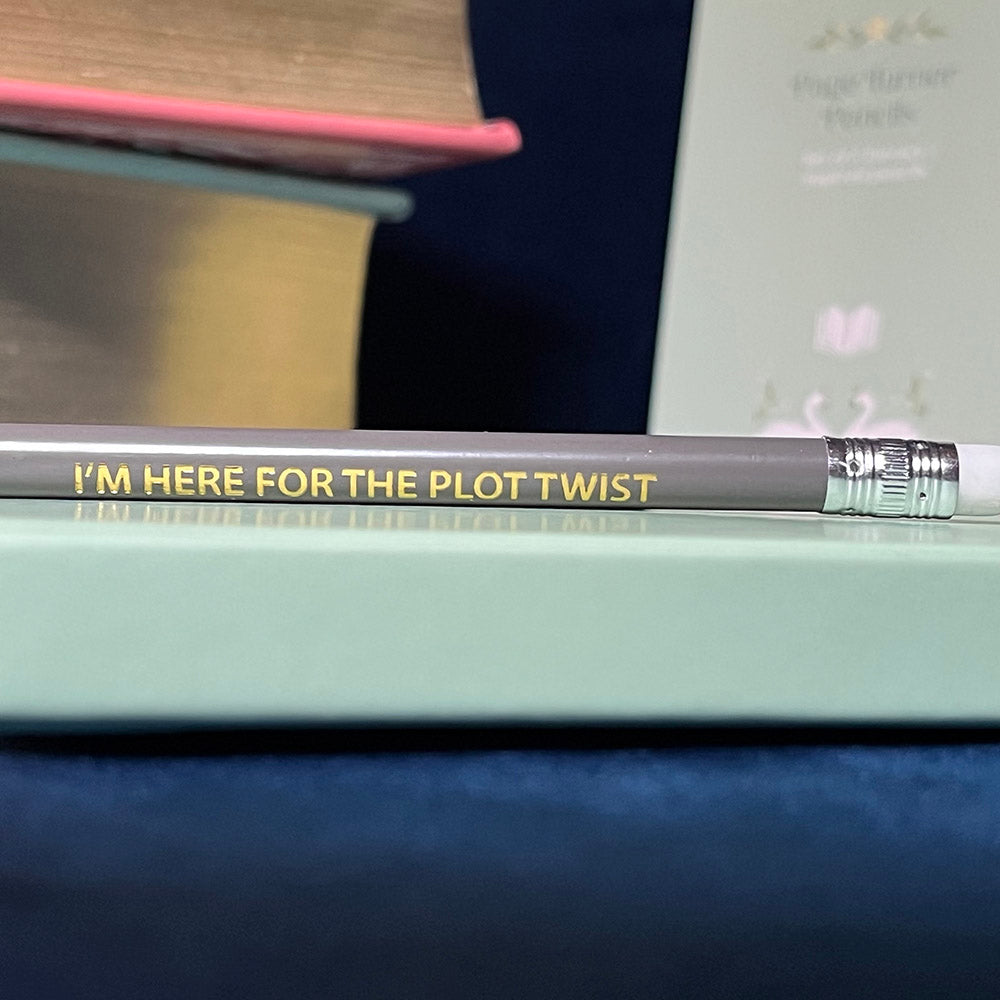 Set Matite "Book Club", 5 matite con citazioni letterarie, booklover