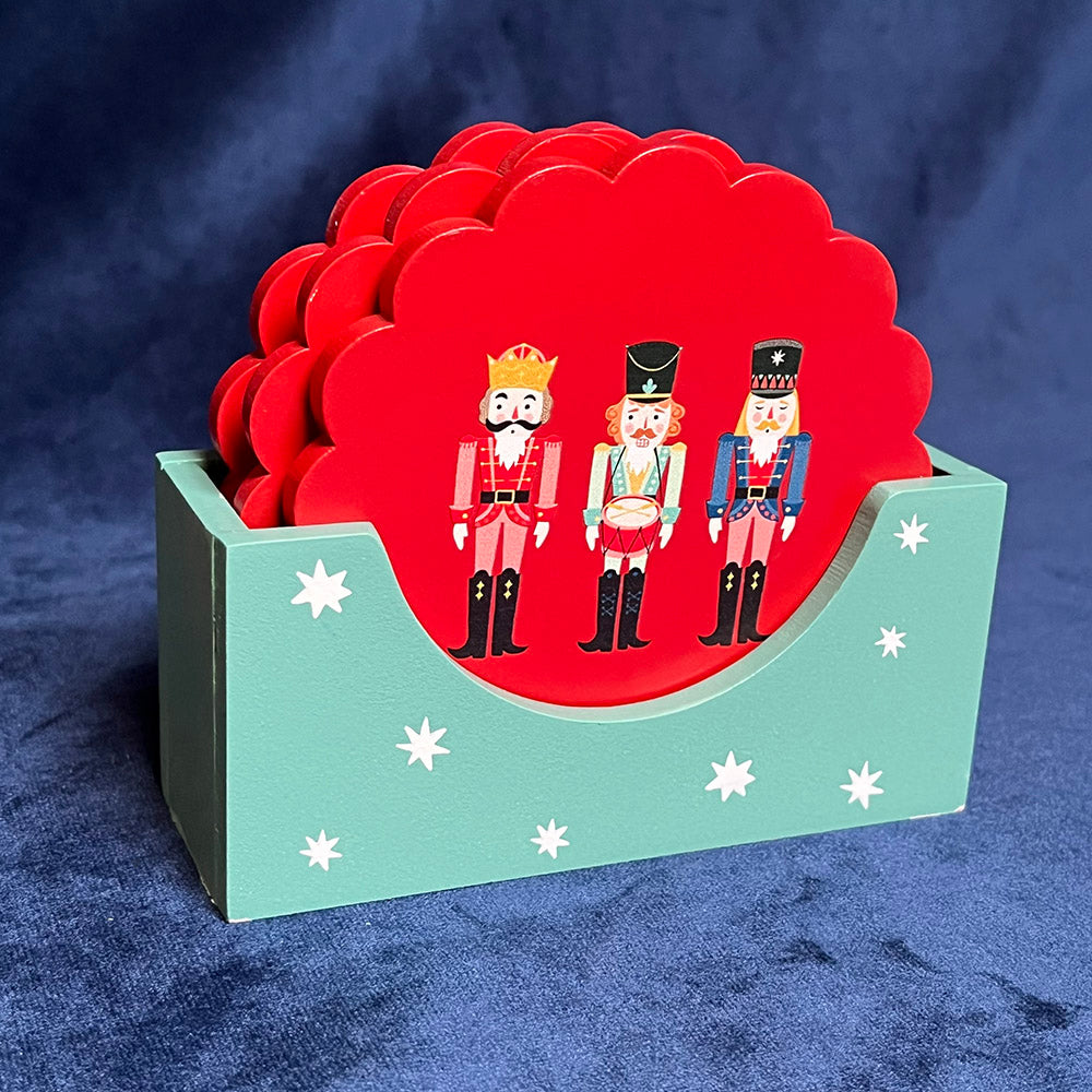 Sottobicchieri "Nutcracker", sottotazza, design schiaccianoci Natale