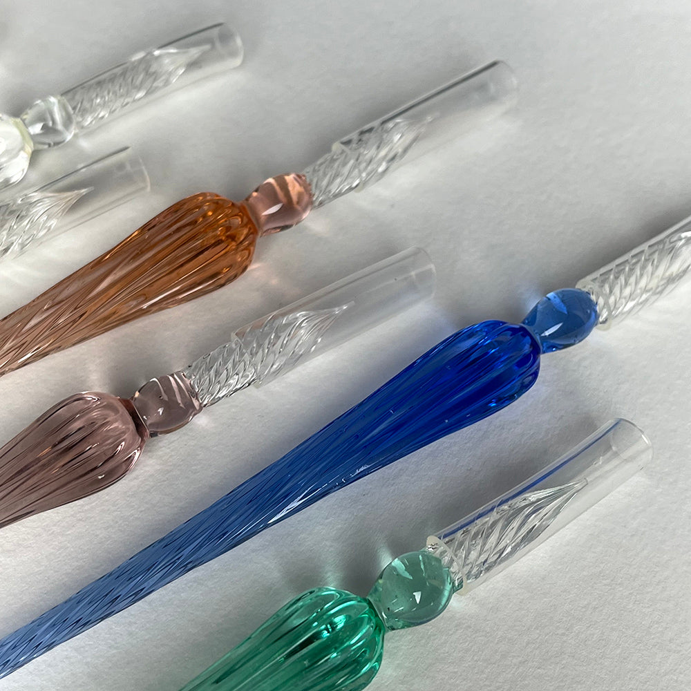 Penna di vetro a immersione per calligrafia - colori vari