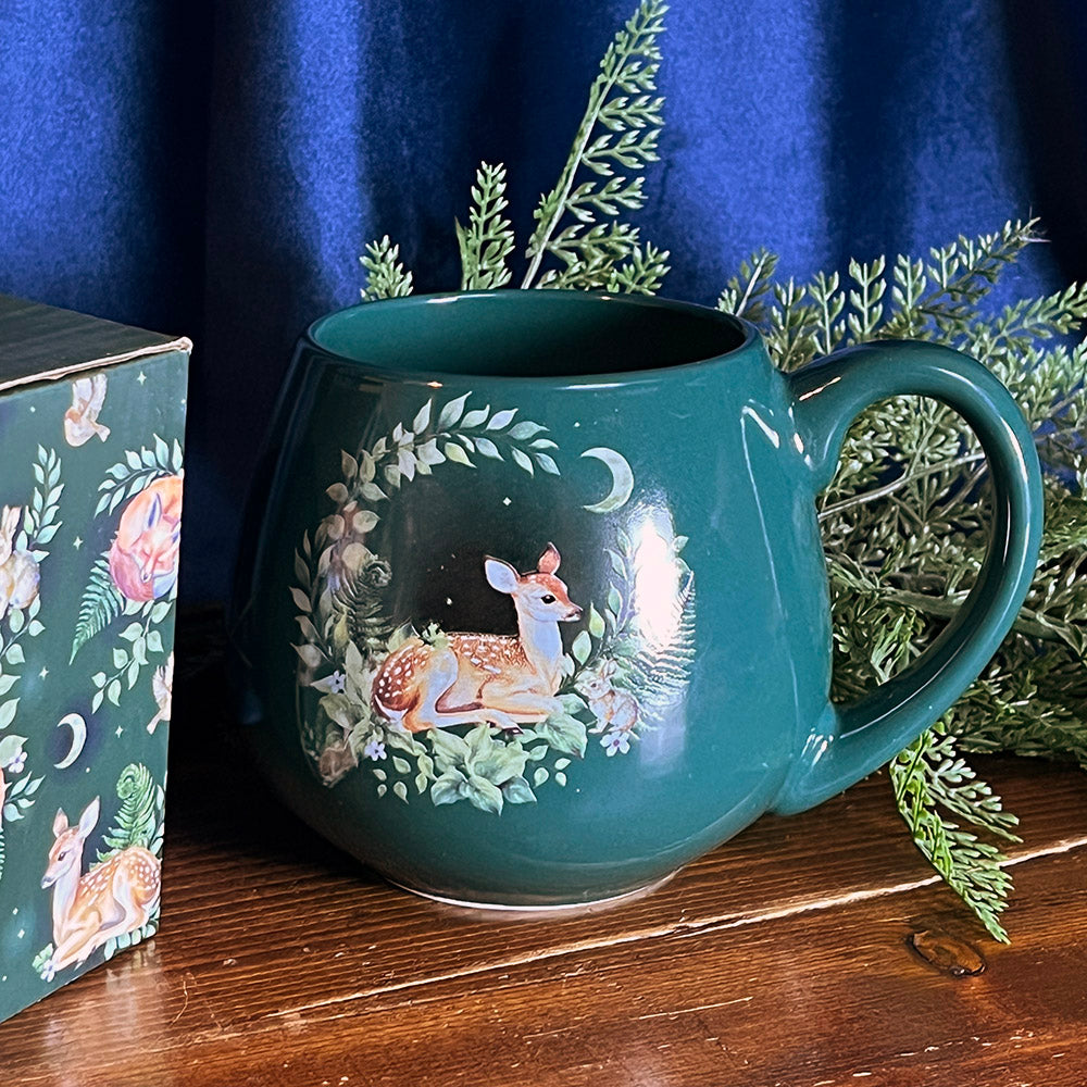 Tazza mug "Cerbiatto" verde bosco