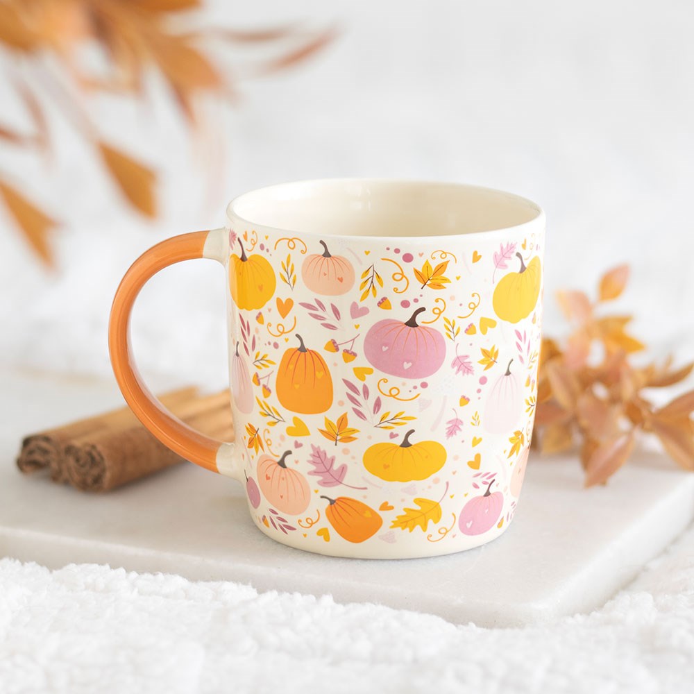Tazza "Summer Pumpkin" zucca estiva, summerween, colori pastello, autunno