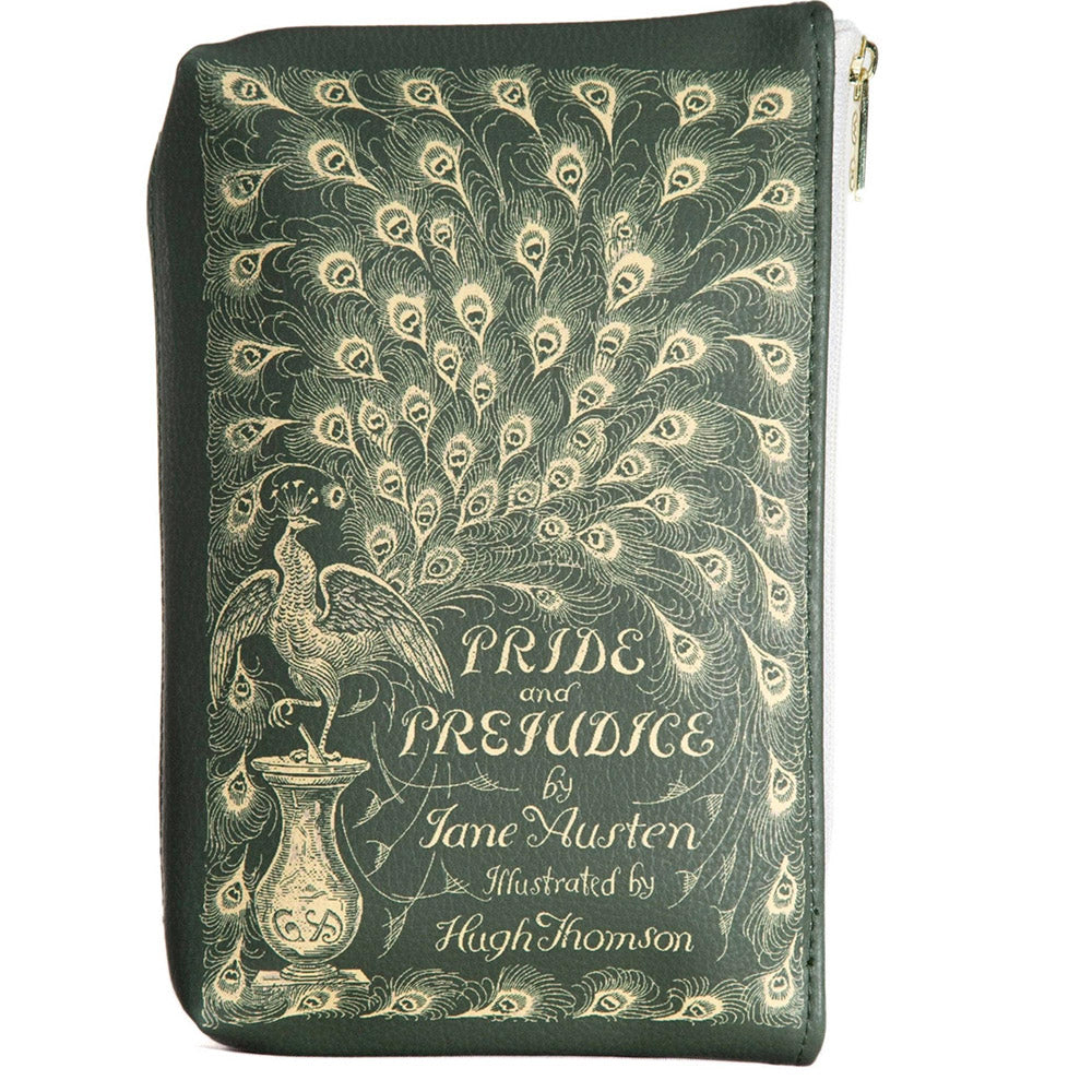 Astuccio pochette Jane Austen, Orgoglio e Pregiudizio, Lousia May Alcott, Piccole Donne