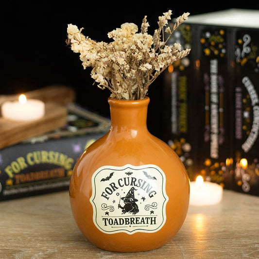 Vaso o porta candela "Magic Potion", bottiglia pozione in ceramica, colori vari