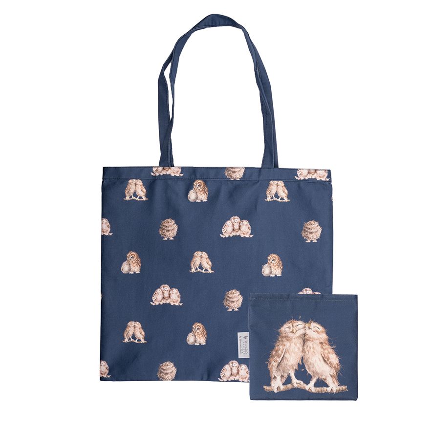 Borsa Shopper Pieghevole Fiori e Animaletti di Campagna