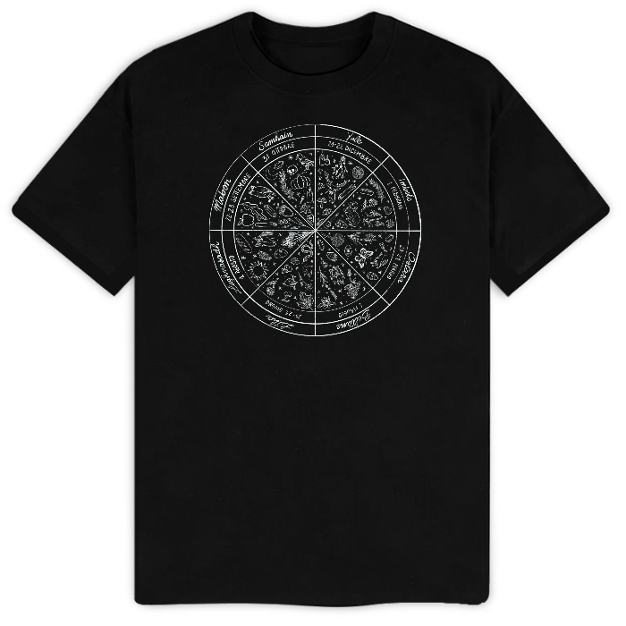 T-Shirt uomo Ruota dell'Anno Witchy