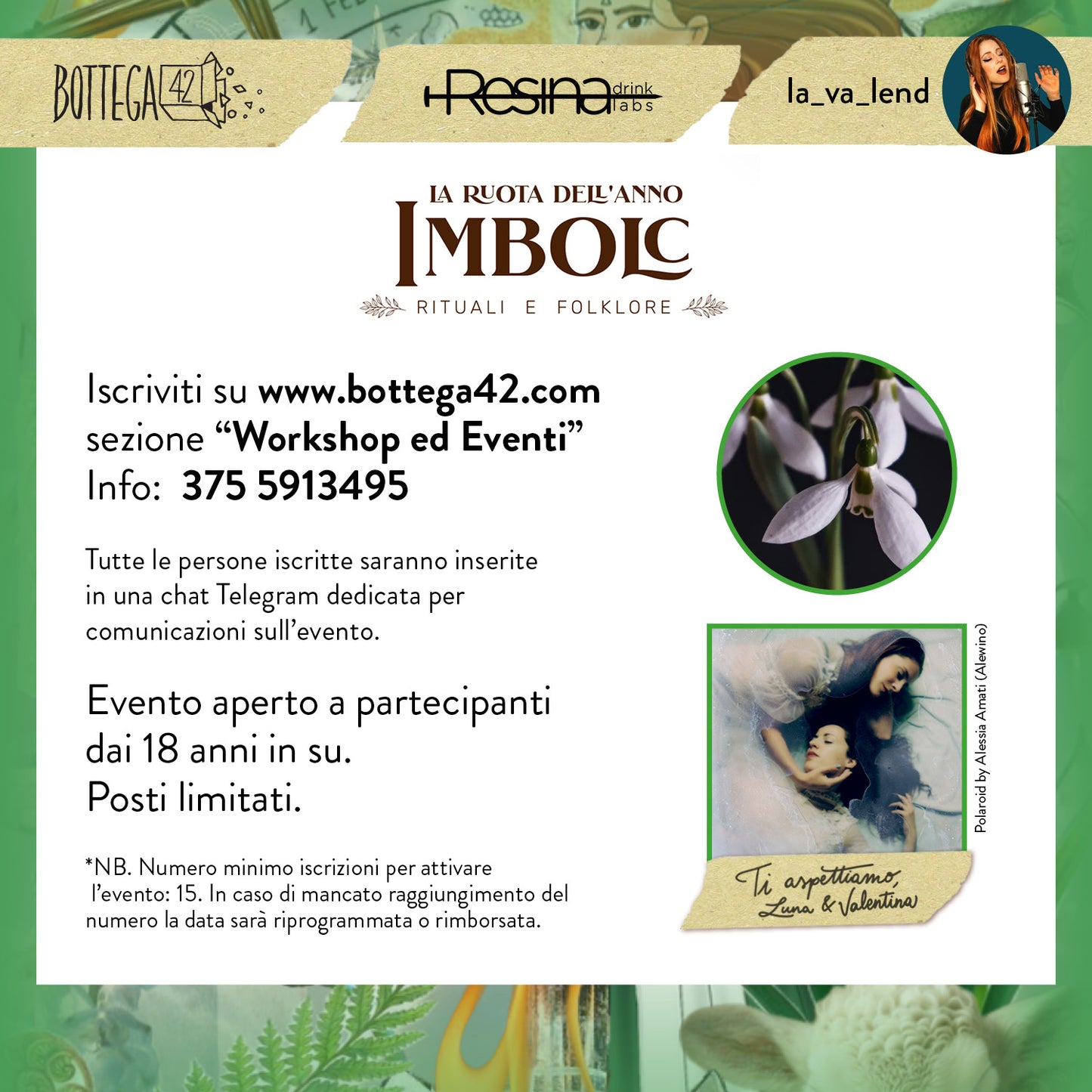 IMBOLC, evento Ruota dell'Anno, 9 Febbraio 2025