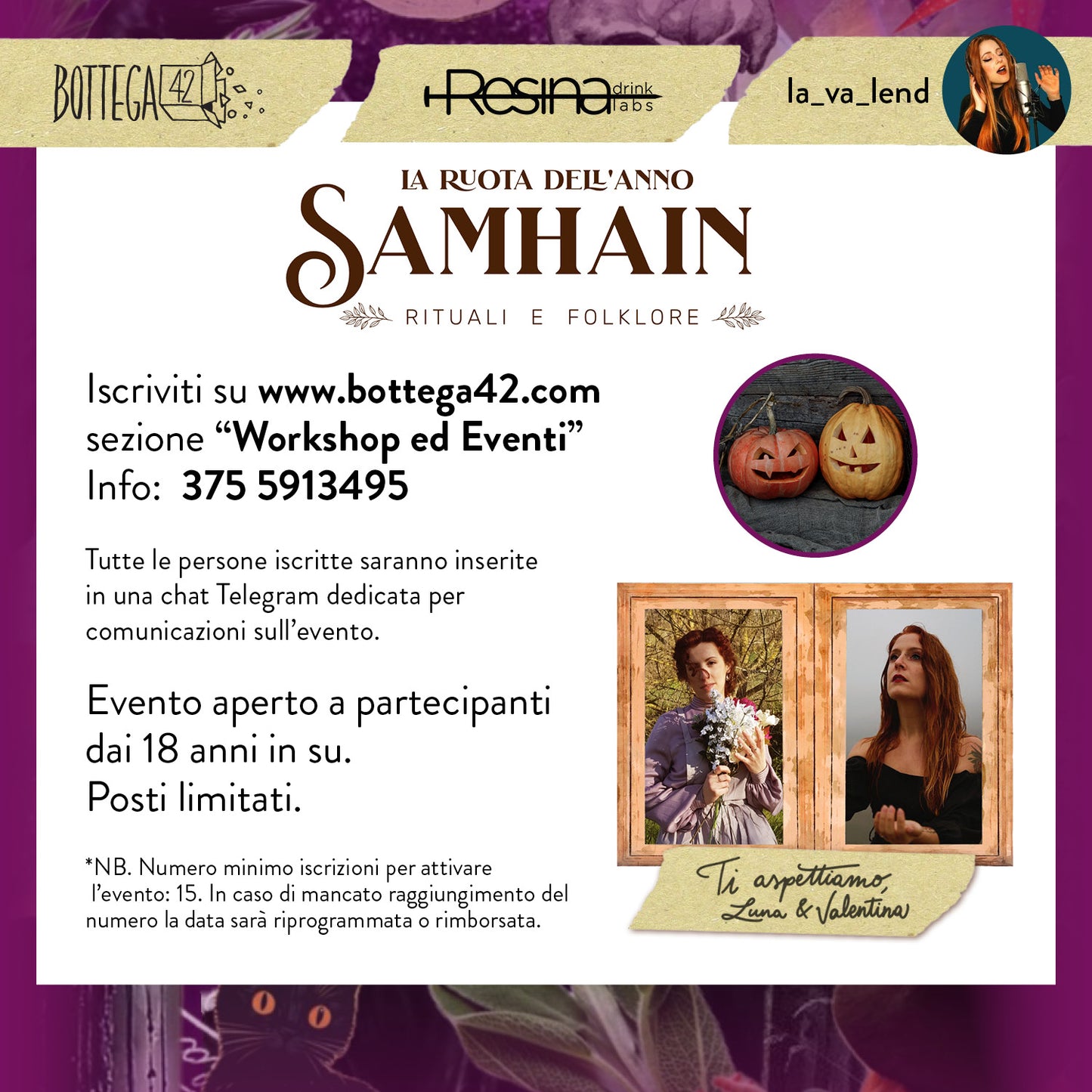 SAMHAIN, evento Ruota dell'Anno, 27 ottobre 2024 