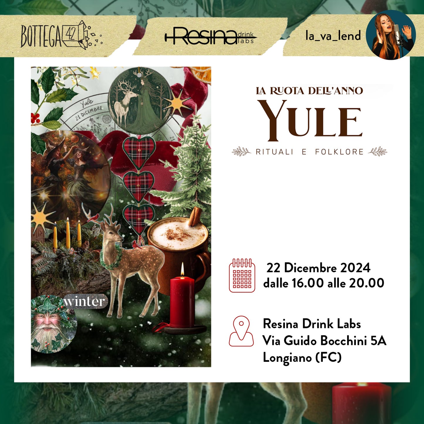 YULE, evento Ruota dell'Anno, 22 dicembre 2024