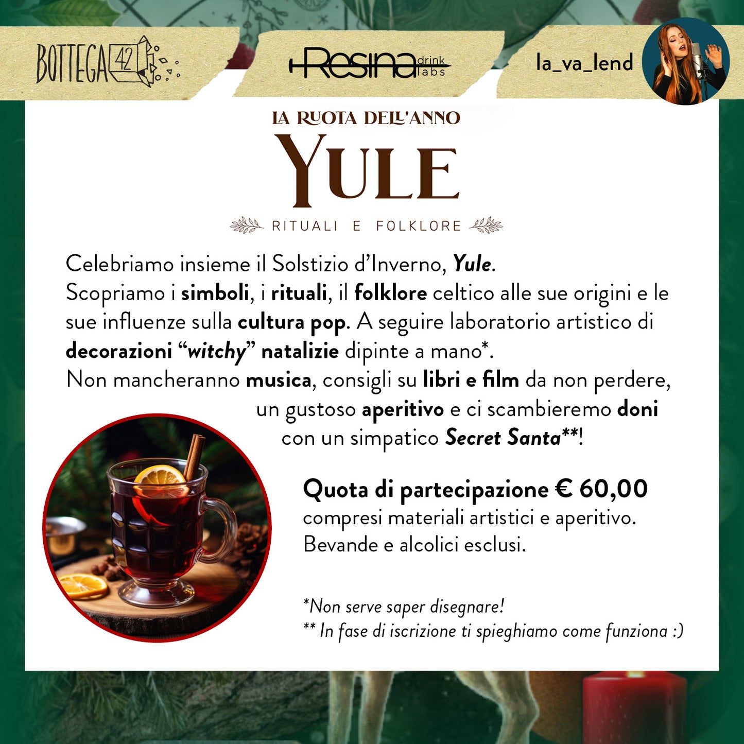 YULE, evento Ruota dell'Anno, 22 dicembre 2024