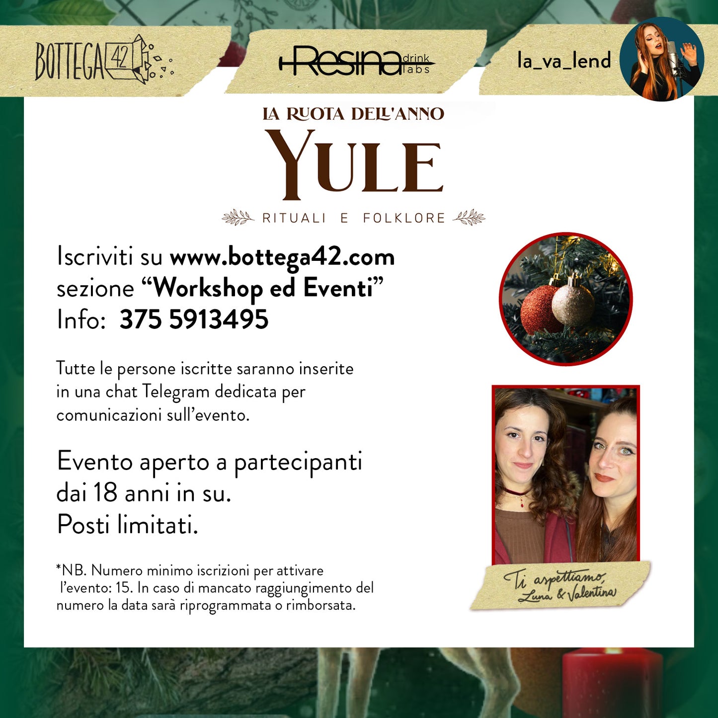 YULE, evento Ruota dell'Anno, 22 dicembre 2024