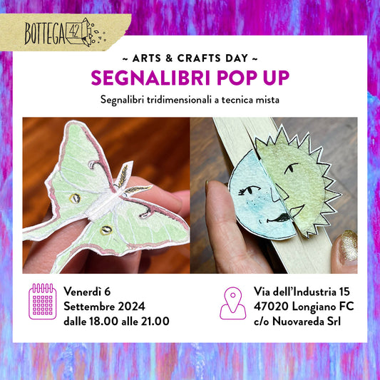 Workshop - Segnalibri Pop Up, 6 settembre 2024