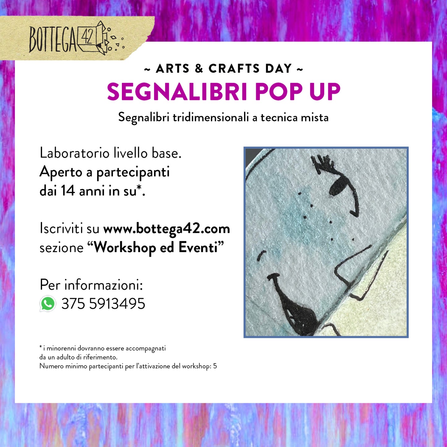 Workshop - Segnalibri Pop Up, 6 settembre 2024