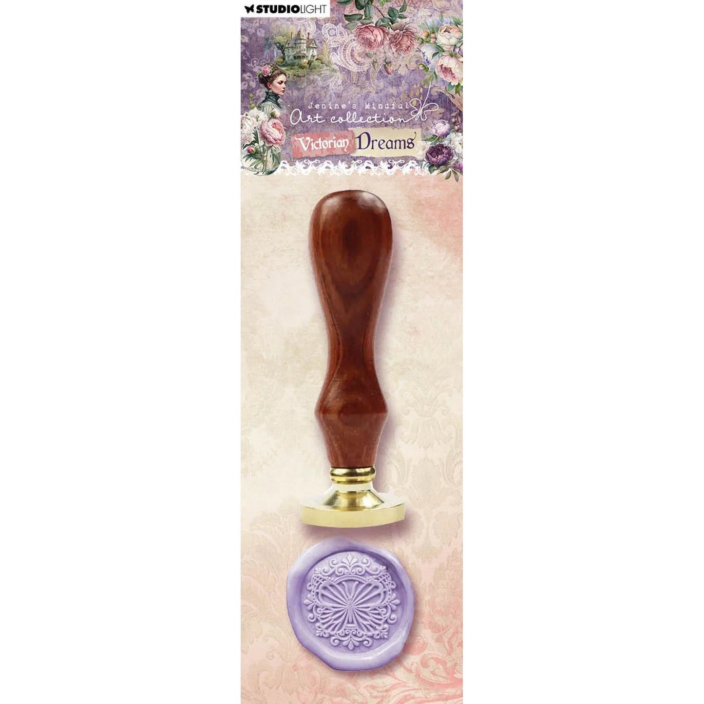 Timbro sigillo ceralacca "Victorian Dreams" farfalla vittoriana