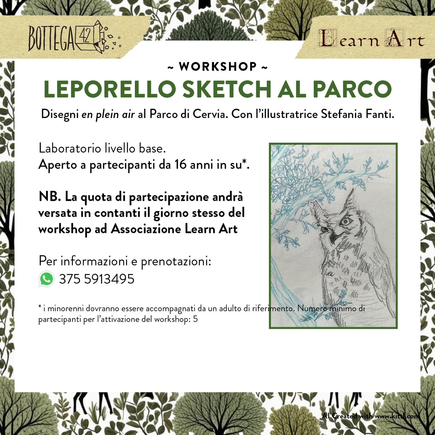 Workshop "Leporello Sketch al Parco", sabato 28 settembre 2024