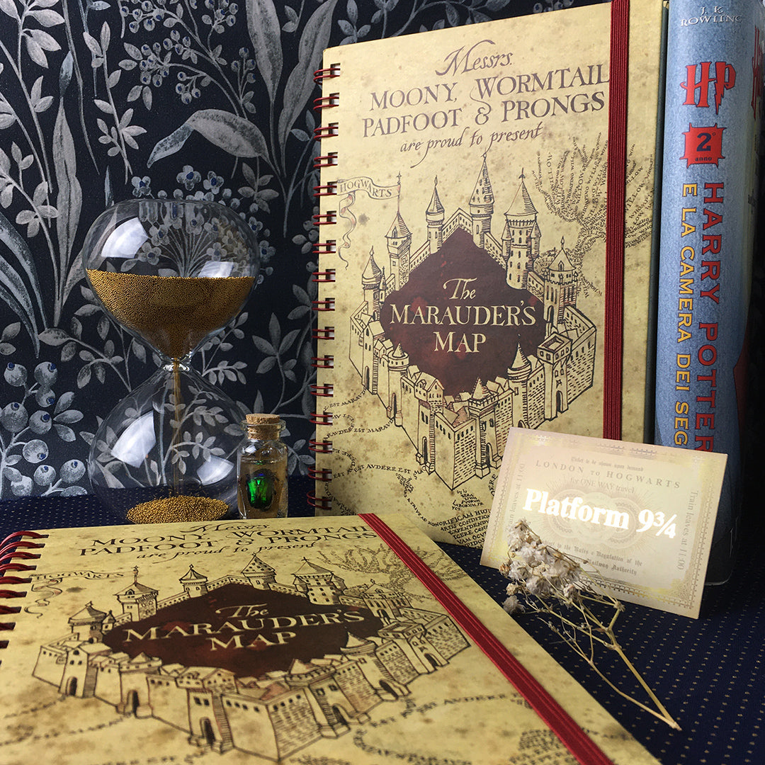 Quaderno A5 spirale Harry Potter - Mappa del Malandrino – Bottega42