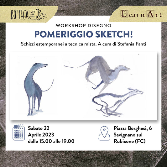 workshop disegno sketch estemporanei aprile 2023