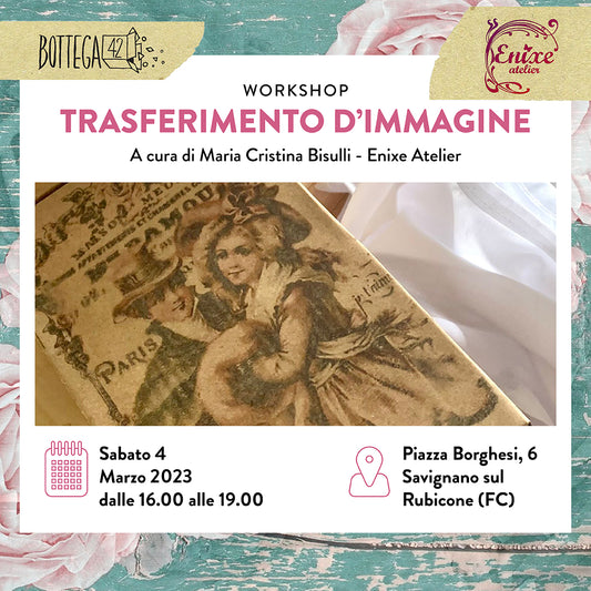 corso trasferimento immagine, shabby chic,